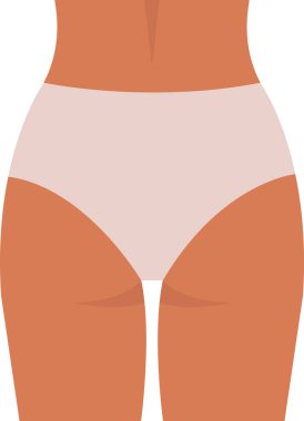 Kadın Alt Vücut Vektörü İllüstrasyonu