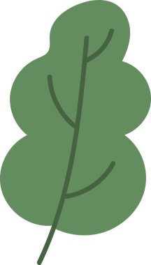 ağaç yaprağı ikonu vektör illüstrasyonu