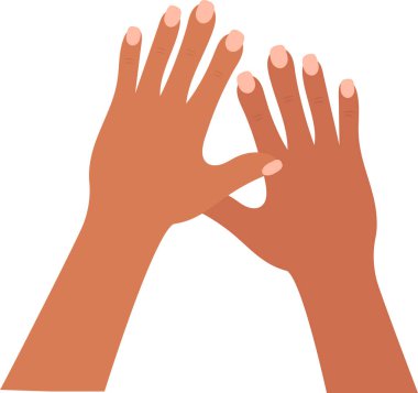 Kadın Eller Simge Vektörü İllüstrasyonu