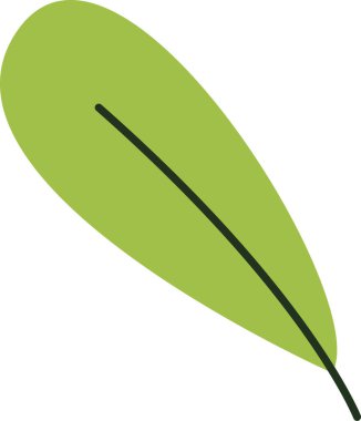 ağaç yaprağı ikonu vektör illüstrasyonu