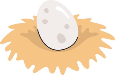 Yumurta Yuvası Vektör İllüstrasyonu