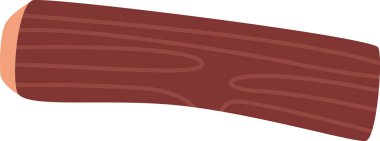 Tahta Günlük Kaydı Simgesi Vektör İllüstrasyonu