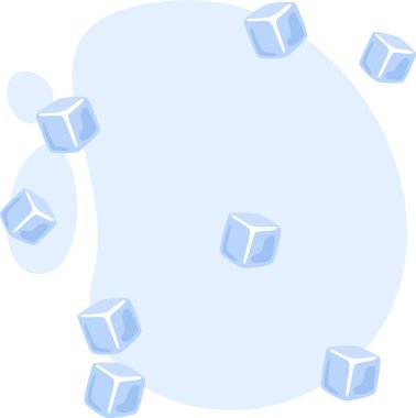 Deniz Ürünleri Buz Yeri Vektör İllüstrasyonu