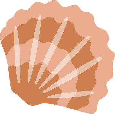 Deniz Kabukları Deniz Ürünleri Vektörü İllüstrasyonu