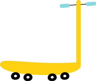 Kaykay Ekipman Simgesi Vektör İllüstrasyonu