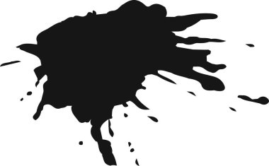 Mürekkep lekesi Benek Vektörü İllüstrasyonu