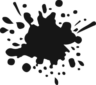 Mürekkep lekesi Benek Vektörü İllüstrasyonu