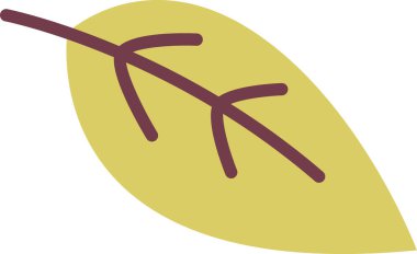 ağaç yaprağı ikonu vektör illüstrasyonu