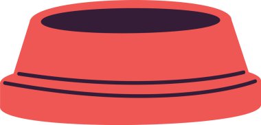 Cat Bowl Besleyici Vektör İllüstrasyonu