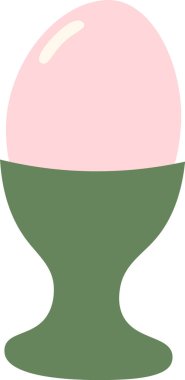 Kürsüde Yumurta Vektörü İllüstrasyonu