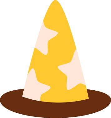 Cone Şapka Doğumgünü Vektör İllüstrasyonu