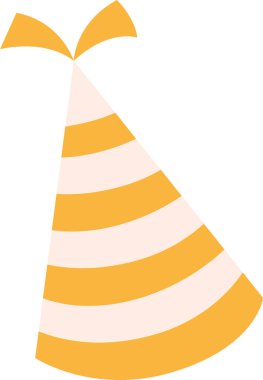 Cone Şapka Doğumgünü Vektör İllüstrasyonu