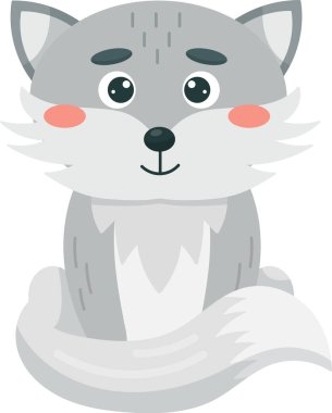 Kurt Bebek Hayvan Vektörü İllüstrasyonu