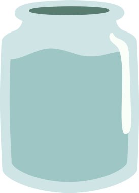 Sıvı Vektör İllüstrasyonlu Jar