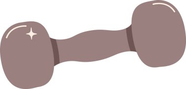 Dumbbell Spor Salonu Ekipman Vektörü İllüstrasyonu