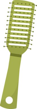 Kadın Saç Tarama Vektörü İllüstrasyonu