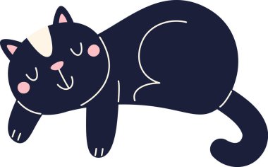 Kedi Hayvanı Yalancı Vektör İllüstrasyonu