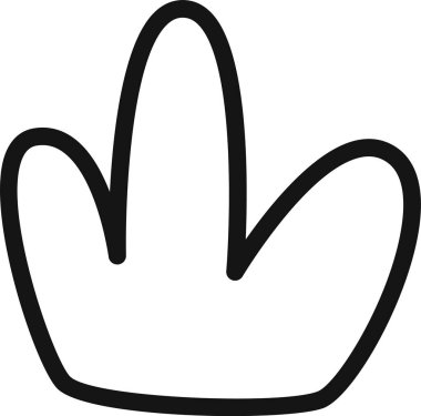 Bush Bitki Taslak Vektör İllüstrasyonu