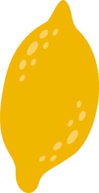 Lemon Citrus Meyve Vektörü İllüstrasyonu