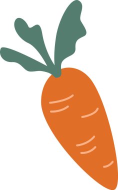 Havuç Sebze Simgesi Vektör İllüstrasyonu