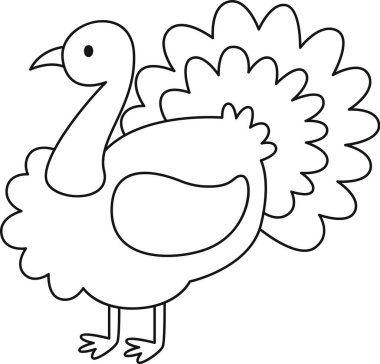 Türkiye Kuş Ana Hattı Vektör İllüstrasyonu