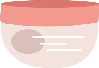 Krem Kozmetik Şişesi Vektör İllüstrasyonu