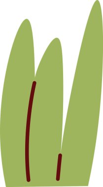 Bush Bitki Vektörü İllüstrasyonunu Bırakıyor