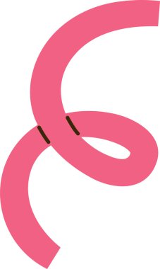 Konfeti Eğimli Çizgili Vektör İllüstrasyonu