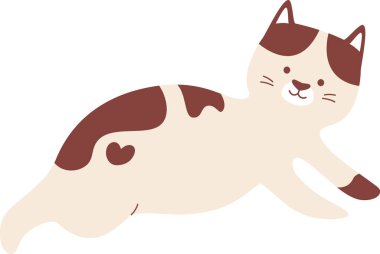 Kedi Hayvanı Yalancı Vektör İllüstrasyonu