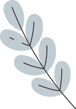 Yaprak Vektörü İllüstrasyonlu Dal