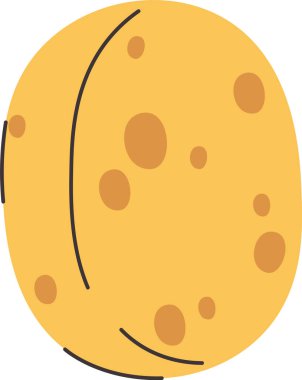 Bez Banyo Aksesuar Vektör İllüstrasyonu