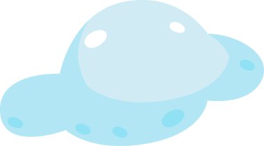 Gökyüzü Bulutu Simgesi Vektör İllüstrasyonu