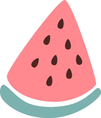 Karpuz Soyut Doodle Vektör İllüstrasyonu