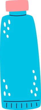 Kozmetik Vektör İllüstrasyonlu Plastik Tüp