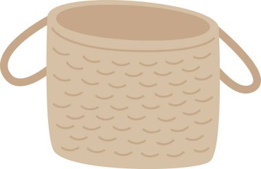 Çamaşır sepeti ikon vektör illüstrasyonu