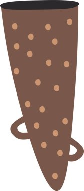 Çiçek Vektörü İllüstrasyonu İçin Soyut Vazo