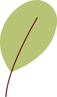 ağaç yaprağı ikonu vektör illüstrasyonu