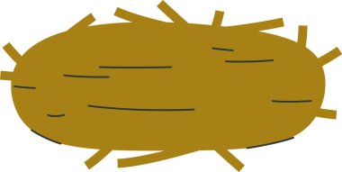 Kuş Yuvası Simge Vektörü İllüstrasyonu