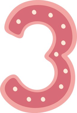 3 Basamaklı Çizgi Film Alfabe Vektörü İllüstrasyonu