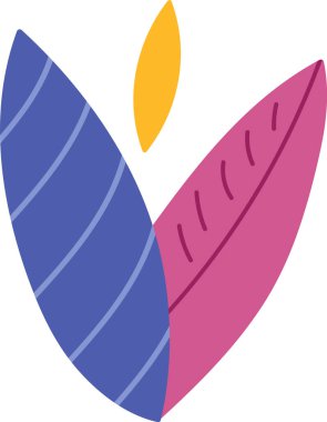 Soyut Flower Doodle Vektör İllüstrasyonu