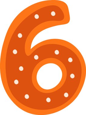 6 Basamaklı Çizgi Film Alfabe Vektörü İllüstrasyonu