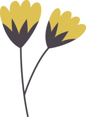 Kök Vektör Resimlerinde Çiçekler