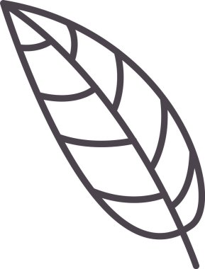 Ağaç Yaprağı Özet Vektör Çizimi