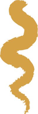 Lined Curve Doodle Vektör İllüstrasyonu