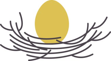 Yumurta Yuvası Vektör İllüstrasyonu