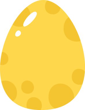 Noktalı Desen Vektör İllüstrasyonlu Paskalya Yumurtası