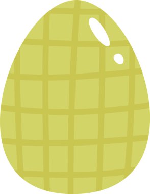 Damalı Desen Vektörü İllüstrasyonlu Paskalya Yumurtası