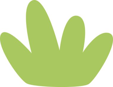 Bush Bitkisi Silüet Vektör İllüstrasyonu