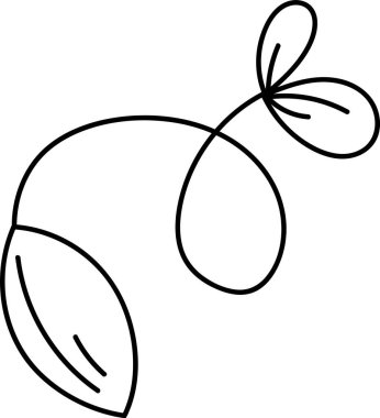 Yapraklar Özeti Vektör İllüstrasyonlu Şube