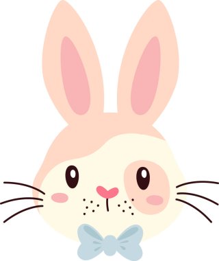 Yay Vektör Resimli Tavşan Yüzü